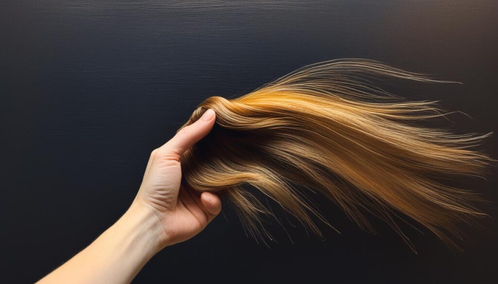 traumhaar in der hand