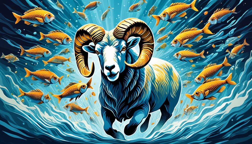 - Widder und Fische