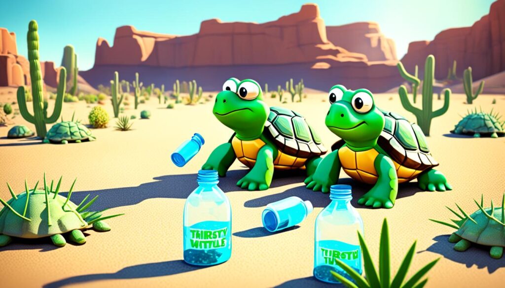 Durstige Schildkröten