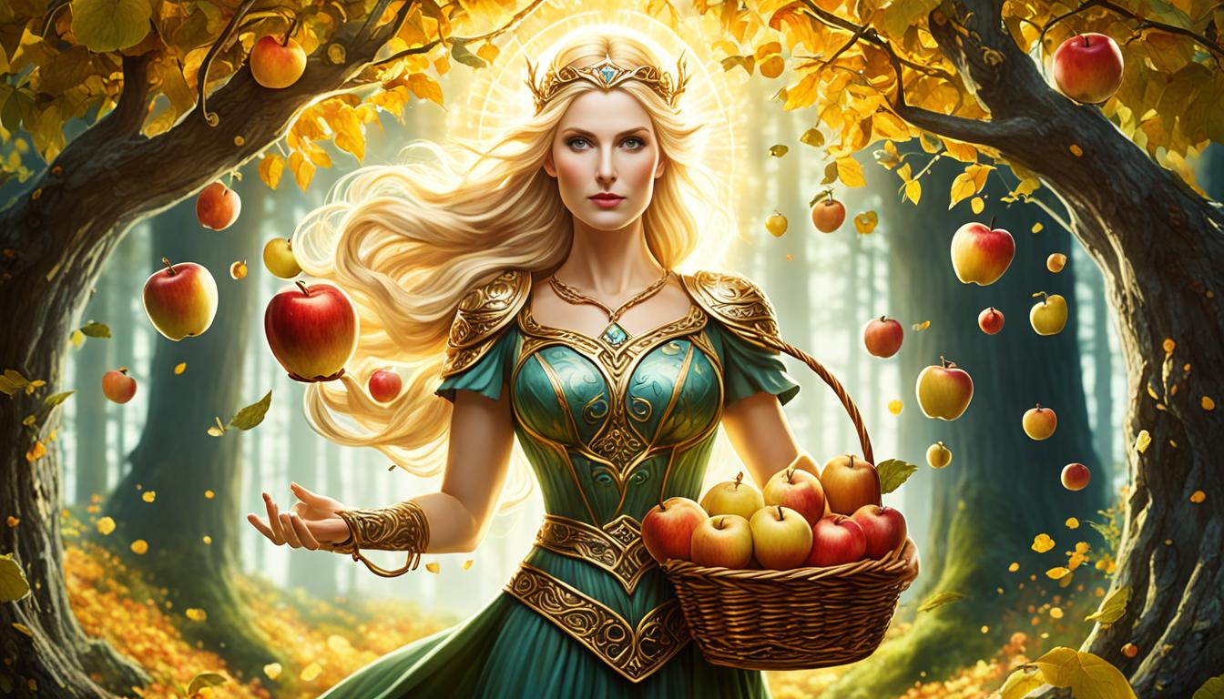 Die nordische Göttin Idun (Iðunn) Hüterin
