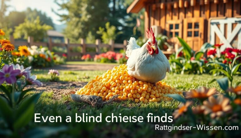 Auch Ein Blindes Huhn Findet Mal Ein Korn ähnliche Sprüche Redewendung: Auch ein blindes Huhn findet Korn