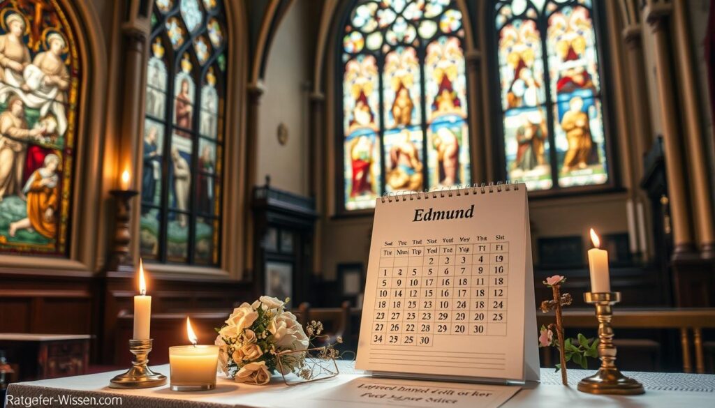 Namenstag Edmund im Kirchenkalender