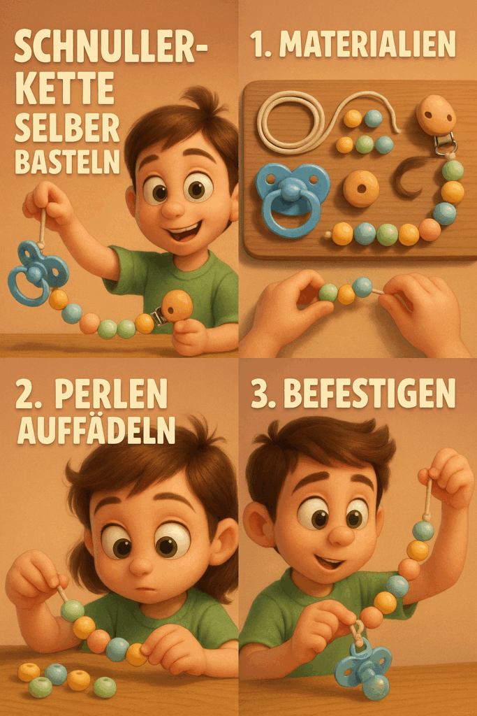 schnullerkette selber basteln