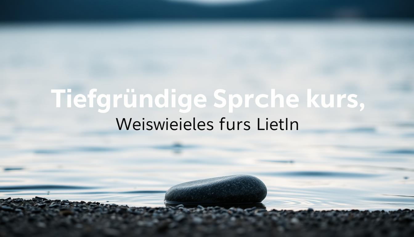 Tiefgründige Sprüche über Das Leben www.ratgeber-wissen.com