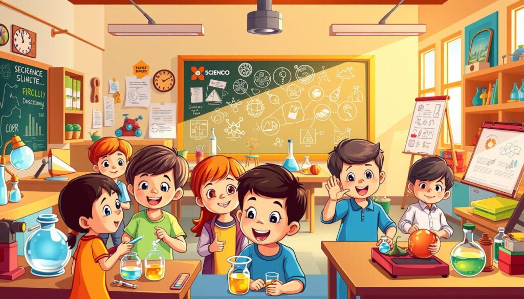 Kinder entdecken wissenschaftliche Themen