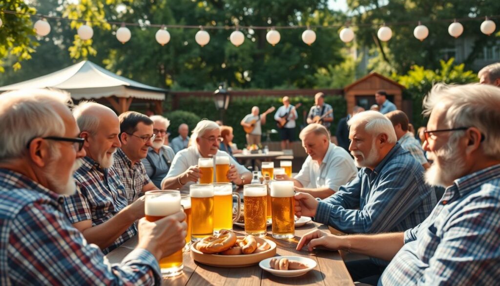 Vatertag im Biergarten