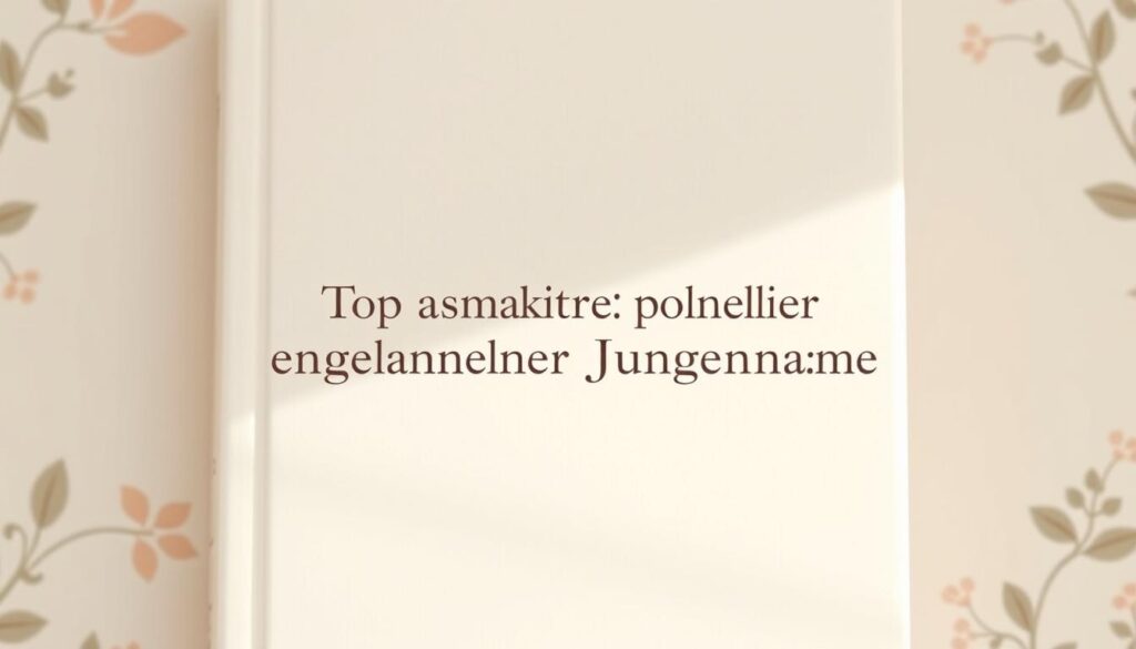 englische Jungennamen