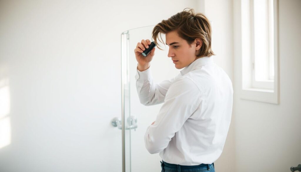 Mittellange Haare stylen