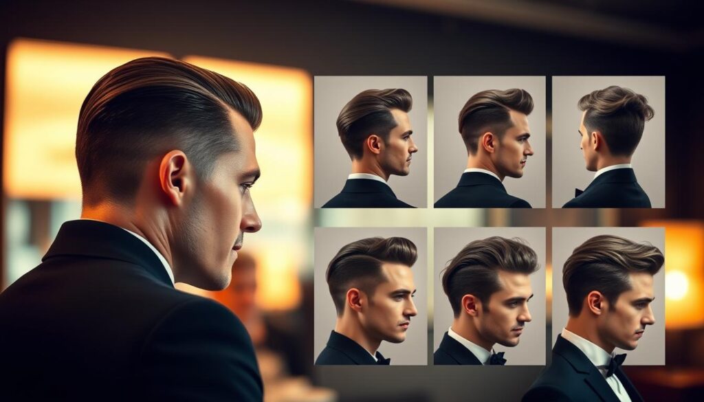 Stylische Slickback Haarschnitte