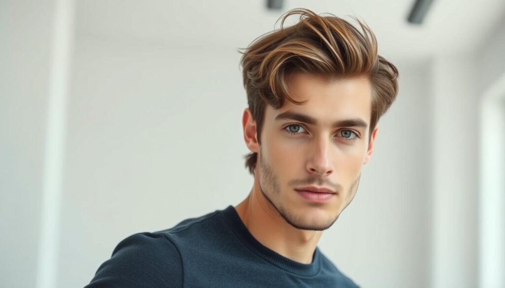 mittellange haare männer