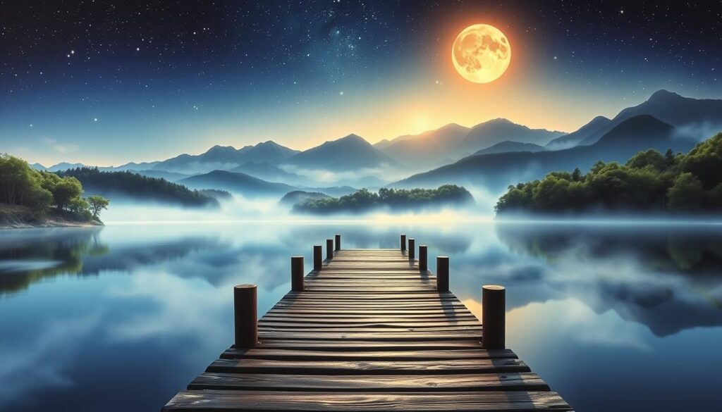 Handgemalte Nachtlandschaften Handgemalte Nachtlandschaften