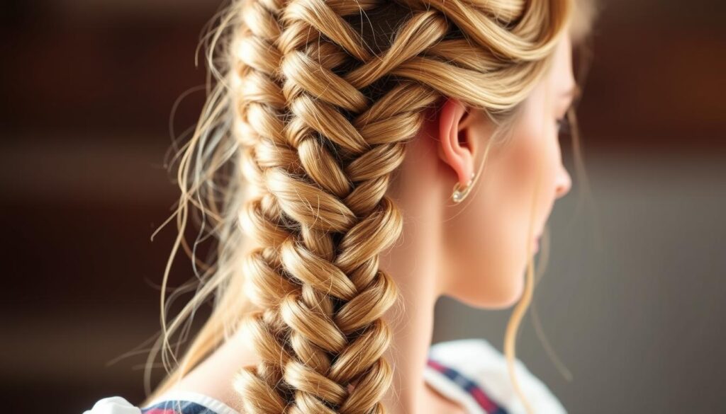 geflochtene Frisur