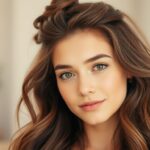 half up half down frisur