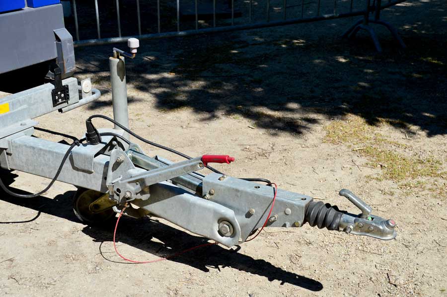 Auflaufgebremster Anhänger im Einsatz