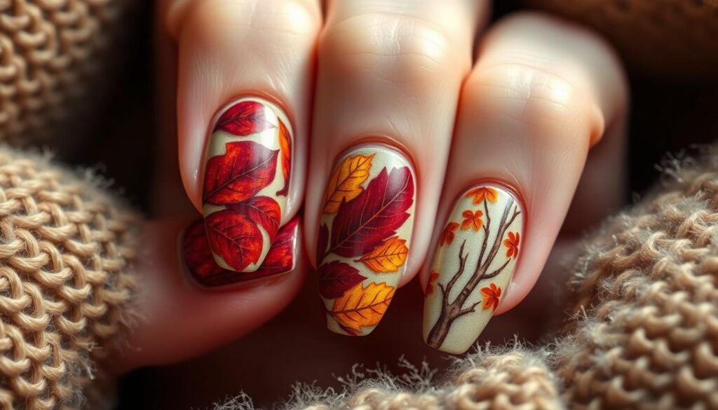 Herbstliche Nageldesigns Herbstliche Nageldesigns