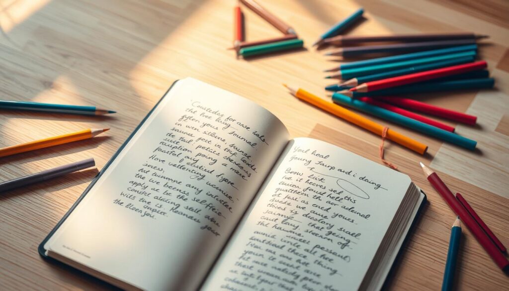 Achtsamkeitsübungen für Selbstliebe durch Journaling