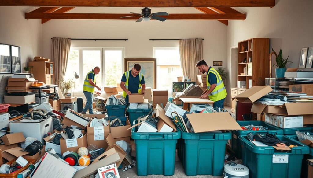 Entrümpelungsfirma bei der Arbeit