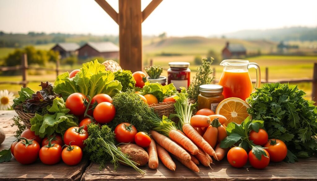 Frische lokale Produkte Frische lokale Produkte