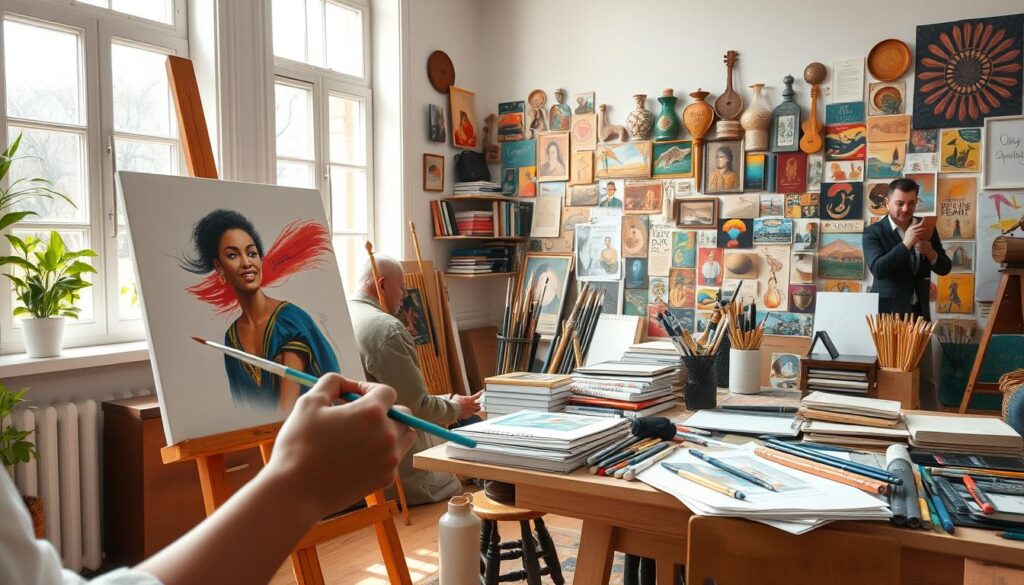 Kreativitätstechniken anwenden durch Kunst und Kultur