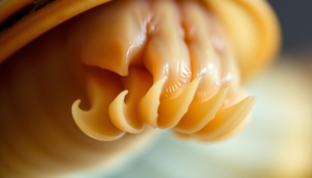 Landschnecken Zähne Struktur Landschnecken Zähne Struktur