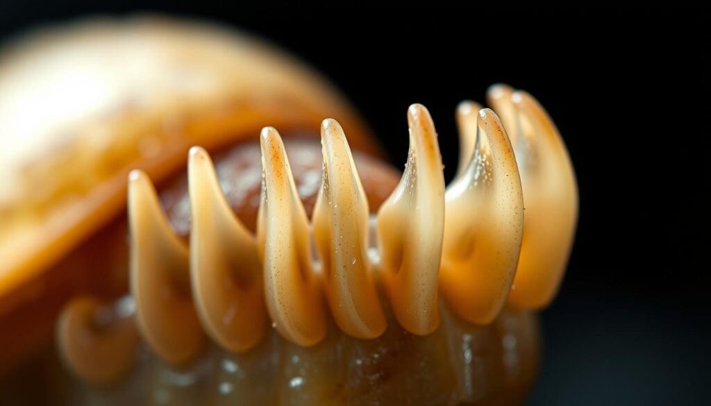 Schneckenzähne Anzahl mikroskopische Aufnahme Schneckenzähne Anzahl mikroskopische Aufnahme