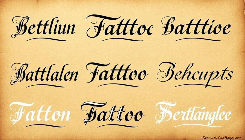 Schriftart für Tattoos Schriftart für Tattoos