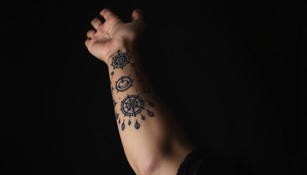 Symbolische Tattoos Männer Arm