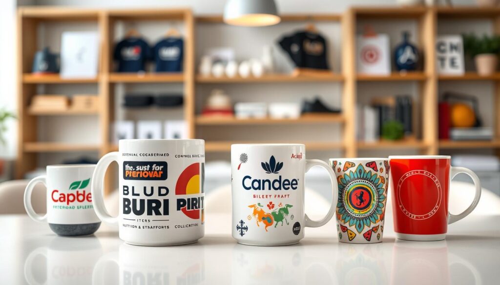 Werbemittel Tassen in verschiedenen Größen