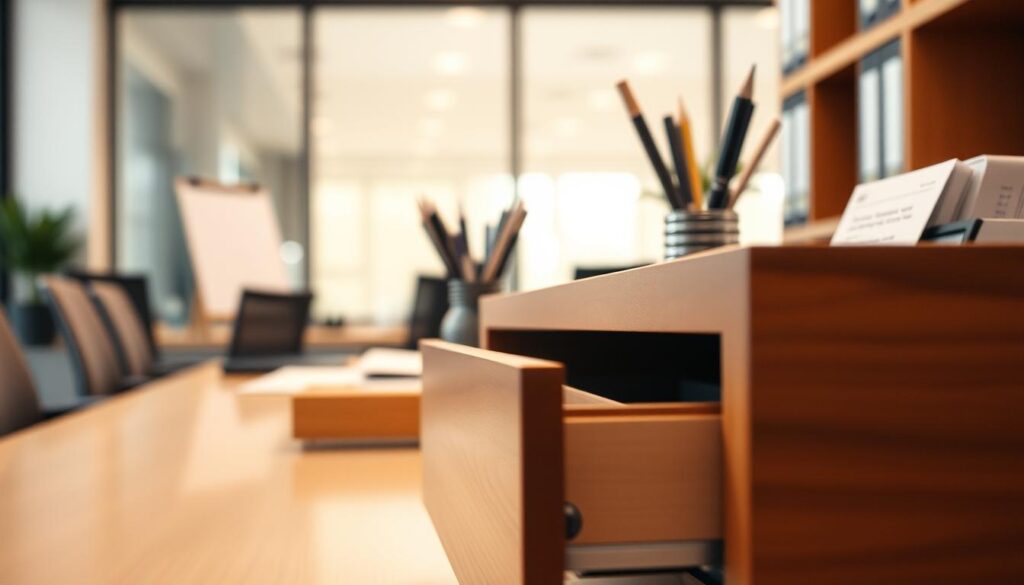 Bürocontainer mit Schubladen Pflege